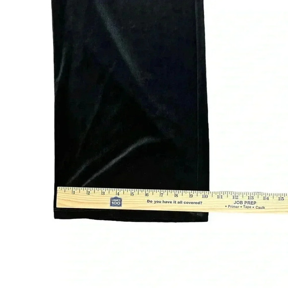 Abercrombie & Fitch Wide Leg Crop Dress Pants Velvet Black Size Small - Picture 6 of 6